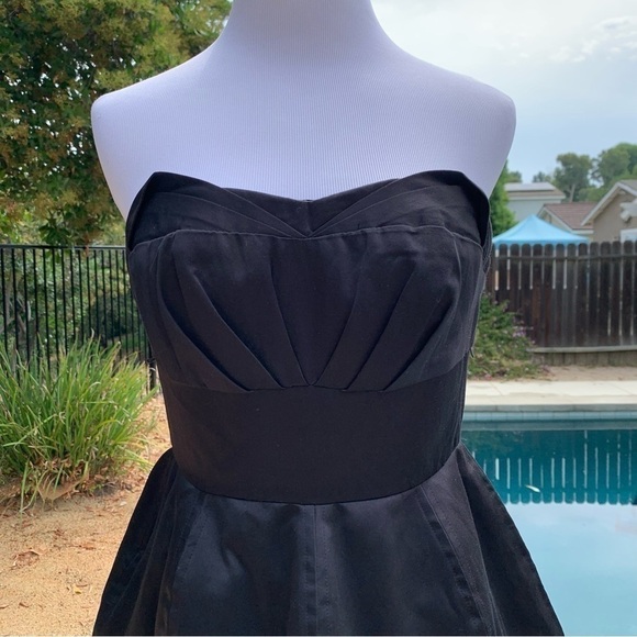 Zac Posen For Target Strapless Black Dress Juniors Size 1 - Picture 6 of 9